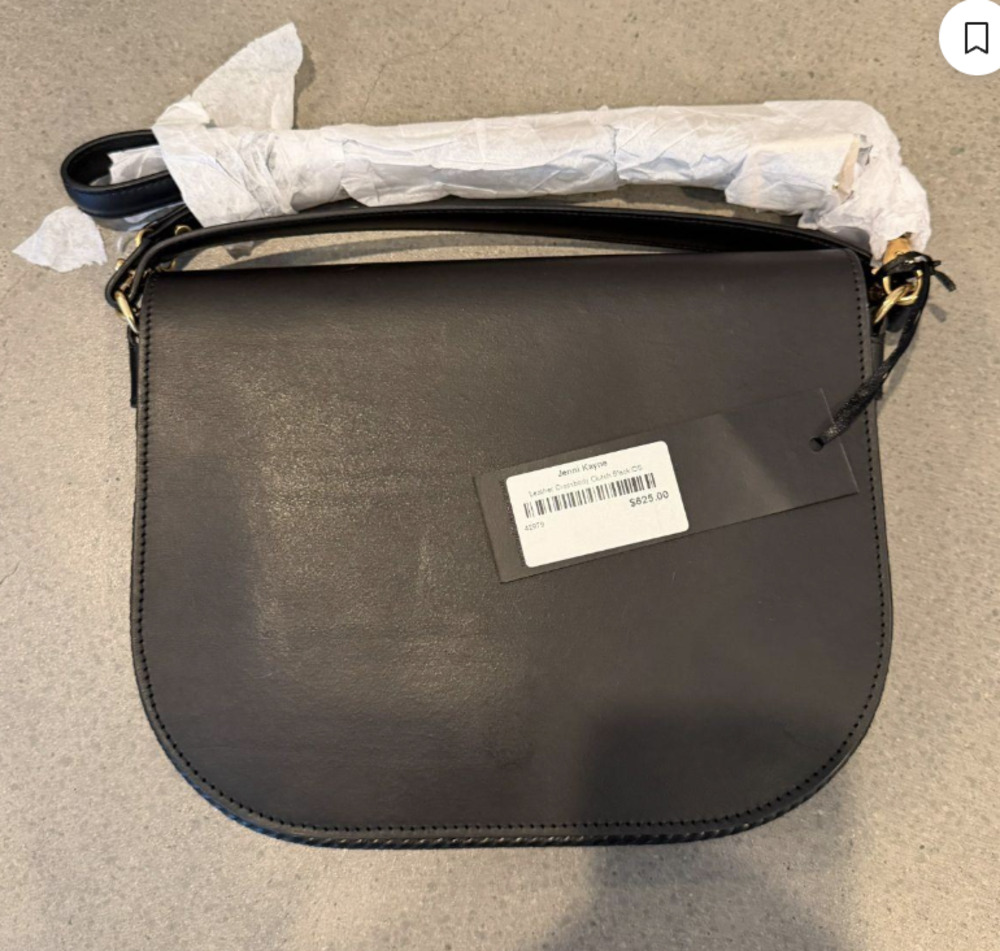 Jenni Kayne Leather Saddle Crossbody bag NWT
